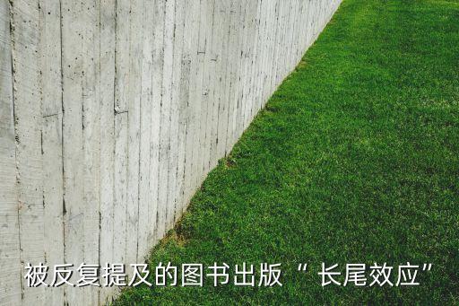 被反復(fù)提及的圖書出版“ 長尾效應(yīng)”