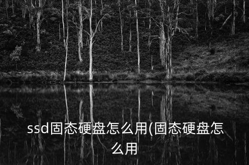  ssd固態(tài)硬盤怎么用(固態(tài)硬盤怎么用
