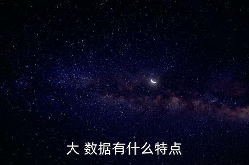 大 數(shù)據(jù)有什么特點(diǎn)