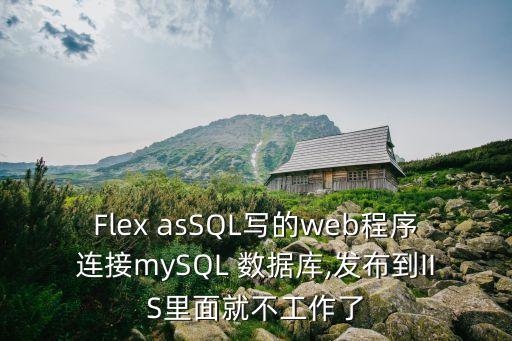 flex 數(shù)據(jù)庫