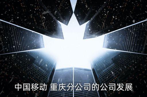 中國移動 重慶分公司的公司發(fā)展