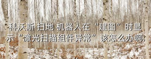 科沃斯 掃地 機(jī)器人在“建圖”時(shí)顯示“激光掃描組件異?！痹撛趺崔k啊...