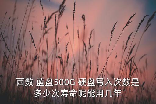 西數(shù) 藍盤500G 硬盤寫入次數(shù)是多少次壽命呢能用幾年