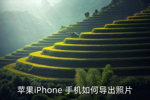 蘋果iPhone 手機(jī)如何導(dǎo)出照片