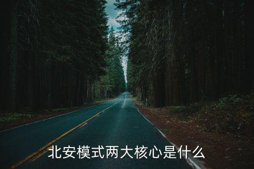 北安模式兩大核心是什么