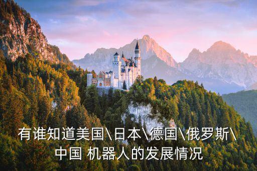 有誰(shuí)知道美國(guó)\日本\德國(guó)\俄羅斯\中國(guó) 機(jī)器人的發(fā)展情況