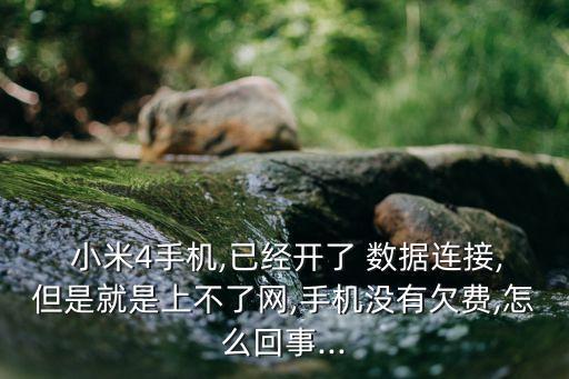  小米4手機(jī),已經(jīng)開了 數(shù)據(jù)連接,但是就是上不了網(wǎng),手機(jī)沒有欠費(fèi),怎么回事...