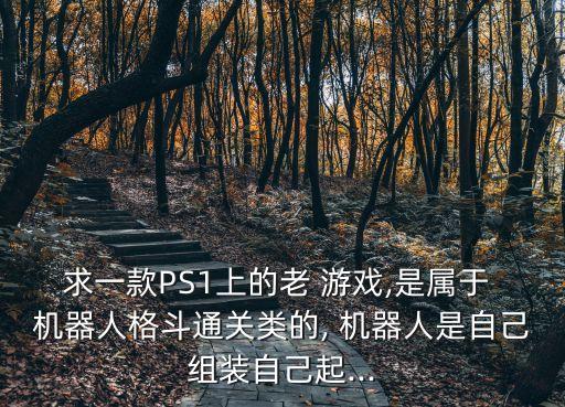 求一款PS1上的老 游戲,是屬于 機(jī)器人格斗通關(guān)類的, 機(jī)器人是自己組裝自己起...