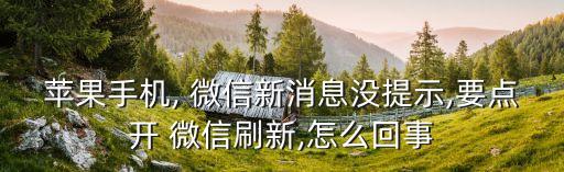 iphone微信不自動(dòng)提醒