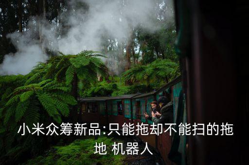  小米眾籌新品:只能拖卻不能掃的拖地 機器人