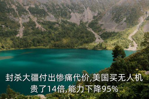 封殺大疆付出慘痛代價(jià),美國買無人機(jī)貴了14倍,能力下降95%