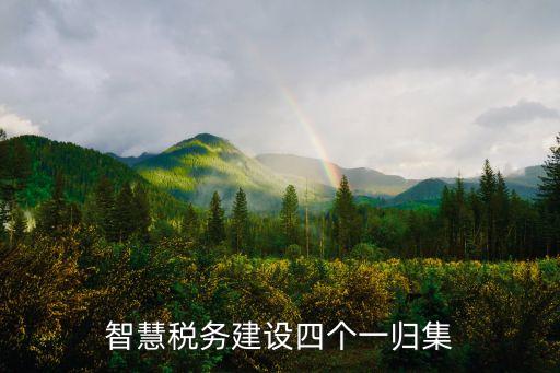 智慧稅務(wù)建設(shè)四個一歸集