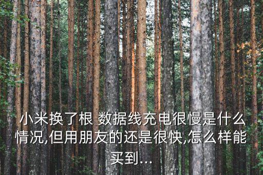  小米換了根 數(shù)據(jù)線充電很慢是什么情況,但用朋友的還是很快,怎么樣能買到...