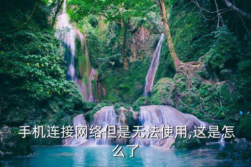  手機(jī)連接網(wǎng)絡(luò)但是無法使用,這是怎么了