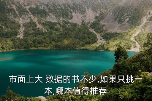 市面上大 數(shù)據(jù)的書不少,如果只挑一本,哪本值得推薦