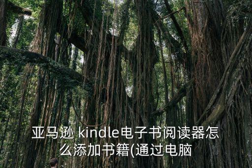 亞馬遜 kindle電子書閱讀器怎么添加書籍(通過電腦