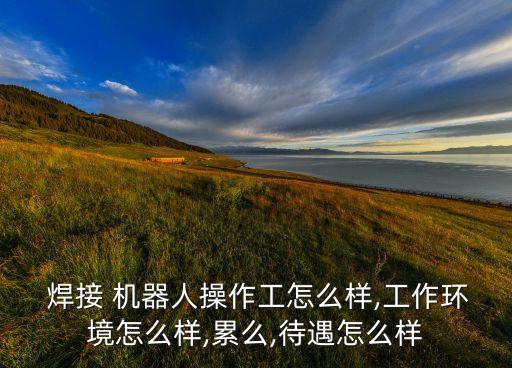  焊接 機(jī)器人操作工怎么樣,工作環(huán)境怎么樣,累么,待遇怎么樣