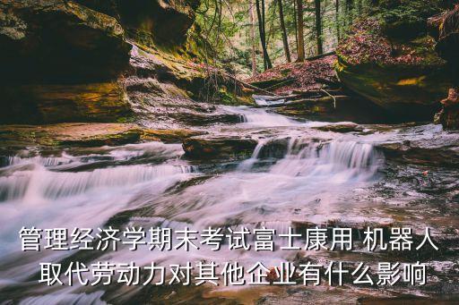 管理經(jīng)濟(jì)學(xué)期末考試富士康用 機(jī)器人 取代勞動(dòng)力對其他企業(yè)有什么影響