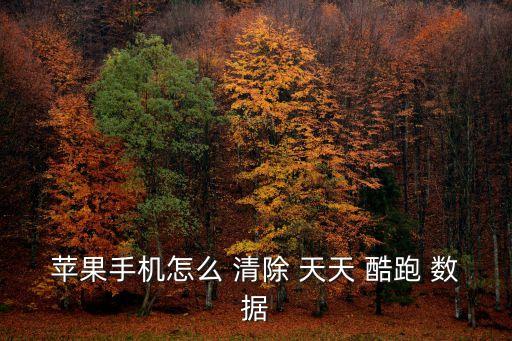 蘋果手機怎么 清除 天天 酷跑 數(shù)據