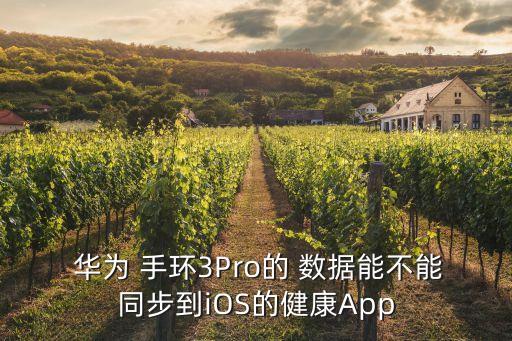 華為 手環(huán)3Pro的 數(shù)據(jù)能不能同步到iOS的健康A(chǔ)pp