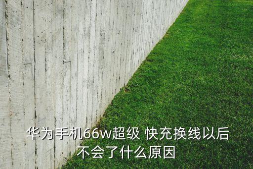  華為手機66w超級 快充換線以后不會了什么原因