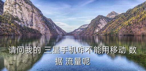 請問我的 三星手機咋不能用移動 數(shù)據(jù) 流量呢