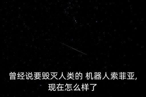 曾經(jīng)說要毀滅人類的 機器人索菲亞,現(xiàn)在怎么樣了