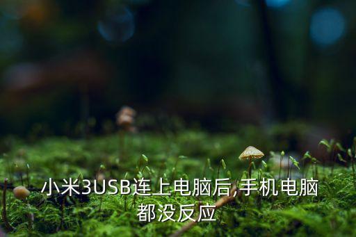  小米3USB連上電腦后,手機(jī)電腦都沒反應(yīng)