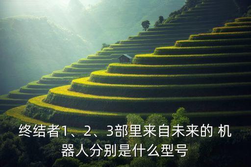 終結(jié)者1、2、3部里來(lái)自未來(lái)的 機(jī)器人分別是什么型號(hào)