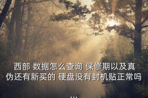  西部 數(shù)據(jù)怎么查詢 保修期以及真?zhèn)芜€有新買的 硬盤沒有封機(jī)貼正常嗎...