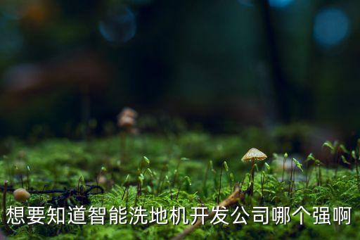 想要知道智能洗地機開發(fā)公司哪個強啊