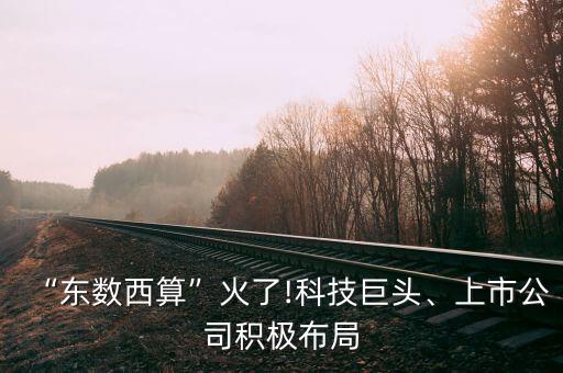 “東數(shù)西算”火了!科技巨頭、上市公司積極布局