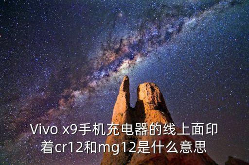 Vivo x9手機充電器的線上面印著cr12和mg12是什么意思