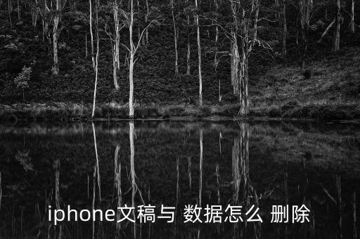 iphone文稿與 數(shù)據(jù)怎么 刪除