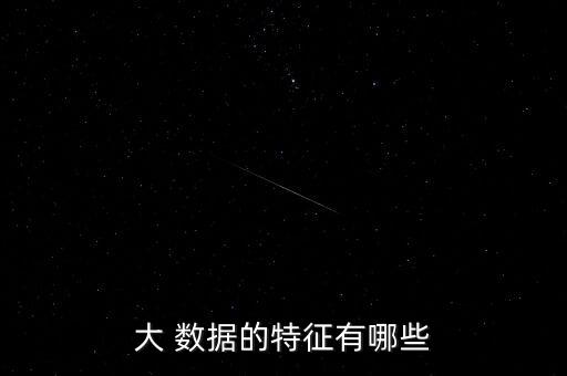 大數(shù)據(jù)主要的特點(diǎn)