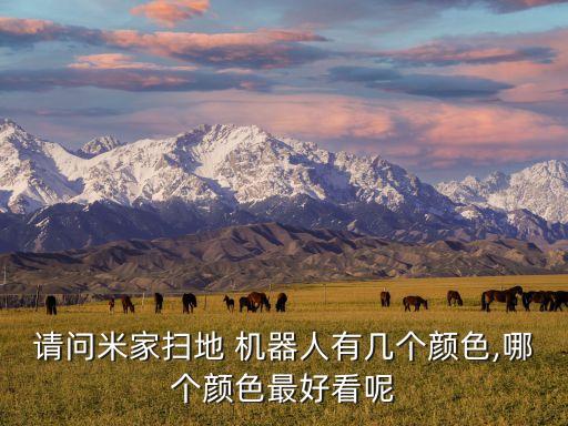 請問米家掃地 機(jī)器人有幾個顏色,哪個顏色最好看呢
