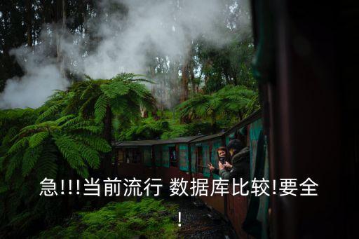 急!!!當(dāng)前流行 數(shù)據(jù)庫比較!要全!