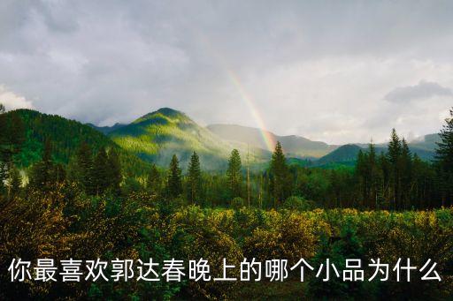 你最喜歡郭達(dá)春晚上的哪個小品為什么