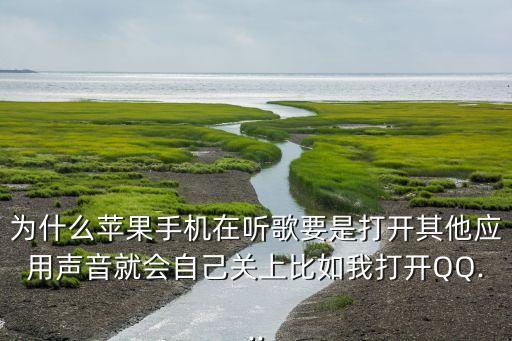 為什么蘋果手機(jī)在聽歌要是打開其他應(yīng)用聲音就會(huì)自己關(guān)上比如我打開QQ...