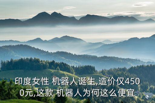 印度女性 機器人誕生,造價僅4500元,這款 機器人為何這么便宜