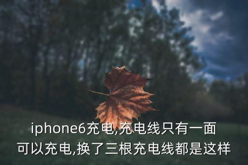 蘋果數(shù)據(jù)線一面能充,蘋果原裝數(shù)據(jù)線一面不能充電