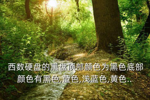  西數(shù)硬盤(pán)的黑盤(pán)頂部顏色為黑色底部顏色有黑色,藍(lán)色,淺藍(lán)色,黃色...