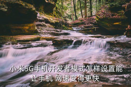  小米5G手機(jī)開發(fā)者模式怎樣設(shè)置能讓手機(jī) 網(wǎng)速變得更快