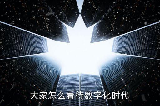 大家怎么看待數(shù)字化時(shí)代