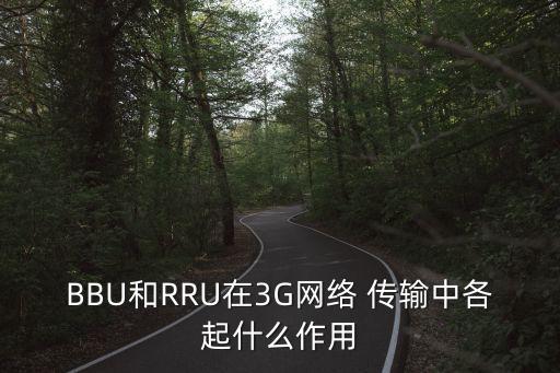 BBU和RRU在3G網絡 傳輸中各起什么作用