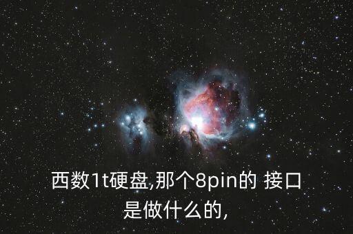 西數(shù)1t硬盤,那個(gè)8pin的 接口是做什么的,