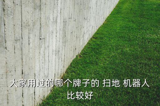 大家用過的哪個牌子的 掃地 機(jī)器人比較好