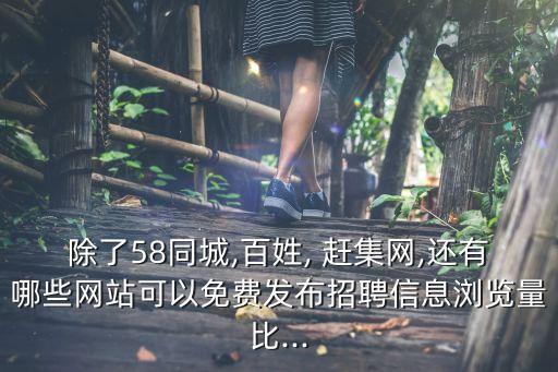 除了58同城,百姓, 趕集網(wǎng),還有哪些網(wǎng)站可以免費(fèi)發(fā)布招聘信息瀏覽量比...