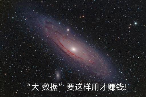 “大 數(shù)據(jù)”要這樣用才賺錢!