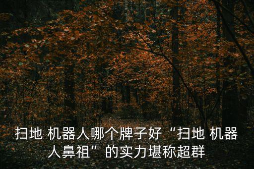 掃地 機(jī)器人哪個(gè)牌子好“掃地 機(jī)器人鼻祖”的實(shí)力堪稱超群
